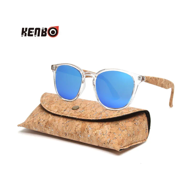 Kenbo Square Polarized Wooden Sunglasses For Men Women Fashion Wood Sun Glasses Design UV400 Bamboo Grain Eyewear With Gold Case