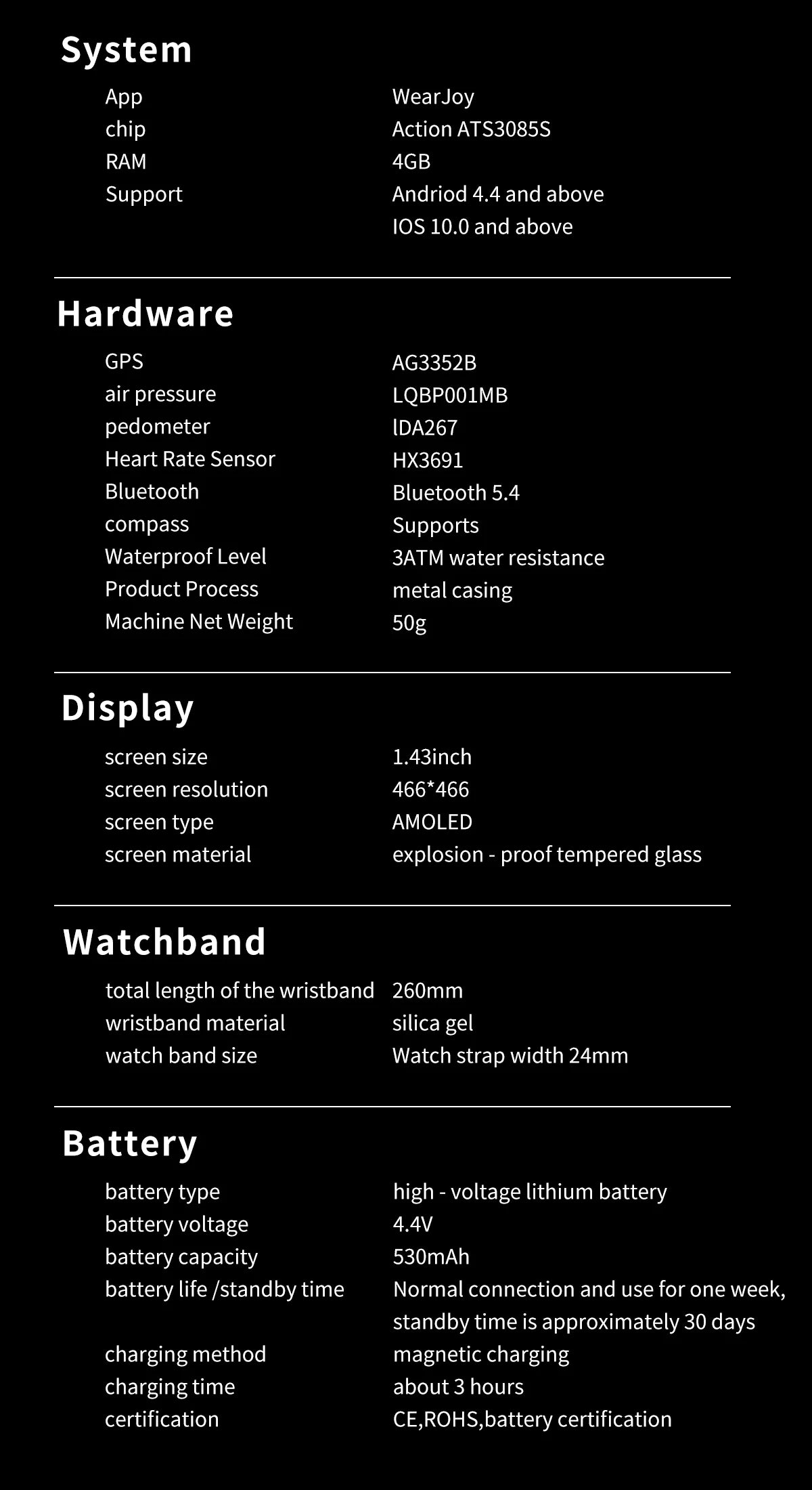 2025New Built-in GPS Offline Map Position Smart Watch Men 4GB Memory 3ATM Waterproof MP3/4 Compass BT Call Swim Sport Bracelets