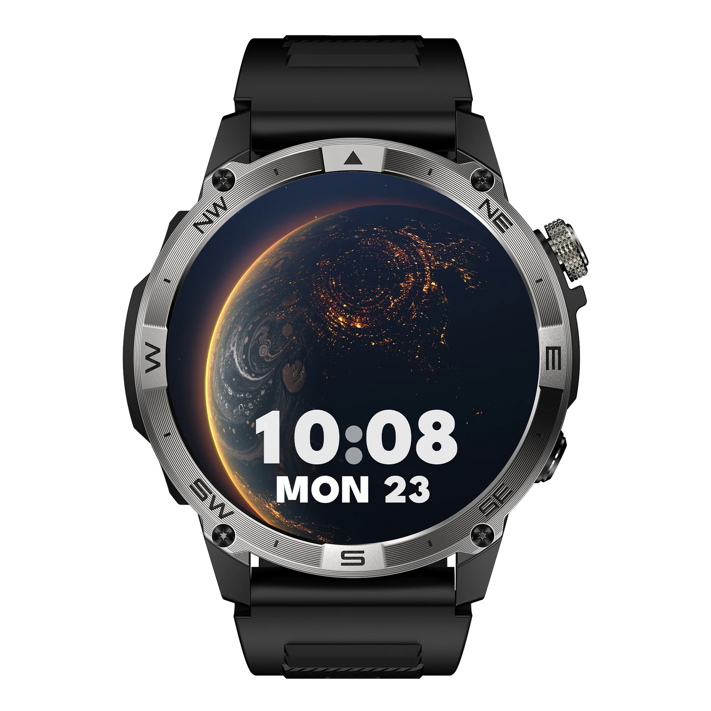NORTH EDGE GPS Sports Smart Watch 1.43'' Amoled Display AOD Mens Watch Bluetooth Call Altitude Barometer Compass IP68 Waterproof