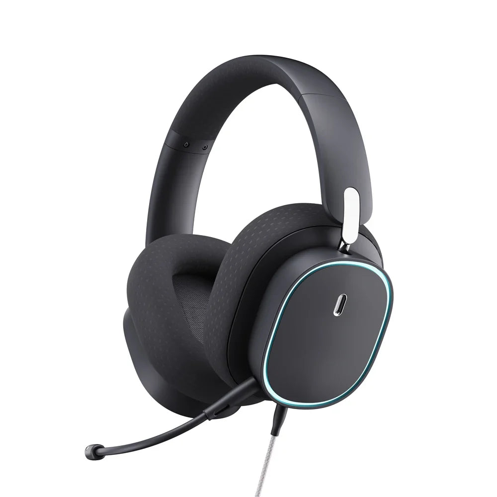 Baseus GH02 Wireless Gaming Headsets with Mic Headphones Bluetooth 5.3 40mm Driver 2.4G/Wireless/Cable RGB Overhead Headphone