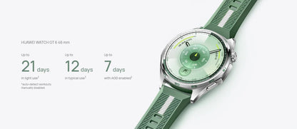HUAWEI Watch GT 6 Smartwatch,Up to 21-Day Battery Life,Global Version,Buit-in Map,Replay Message,compatible with iOS and Android