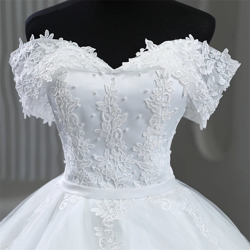 White Bridesmaid Dresses: Plus Size White Wedding Dresses Off The Shoulder