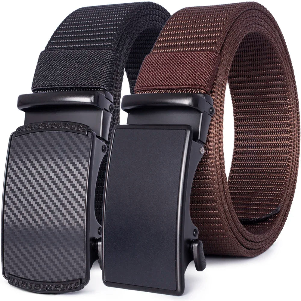 Automatic Buckle Light Comfortable Nylon Military Belt Outdoor Hunting Multifunctional Tactical Canvas Belt High Quality Men Bel