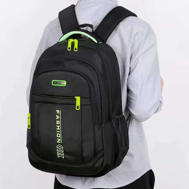 Spring new backpack male leisure business travel backpack Large capacity junior high school bag female computer men's bag