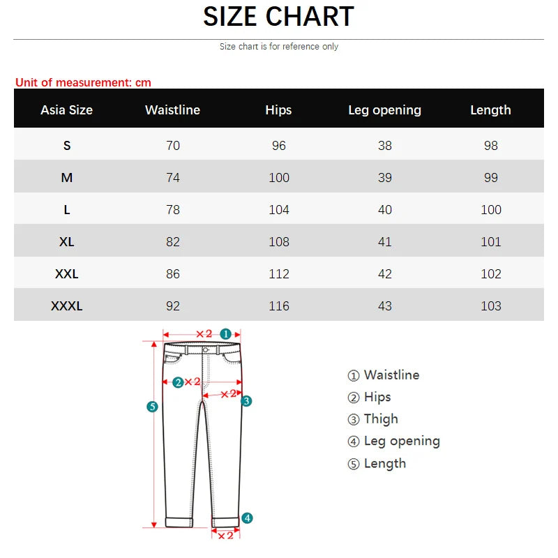 Personality Embroidery Men's Baggy Jeans Streetwear Loose