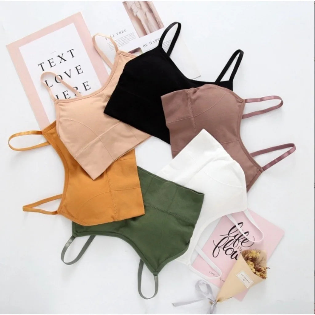 Sports Bra with removable cups Seamless Comfortable Wireless Bra For Women