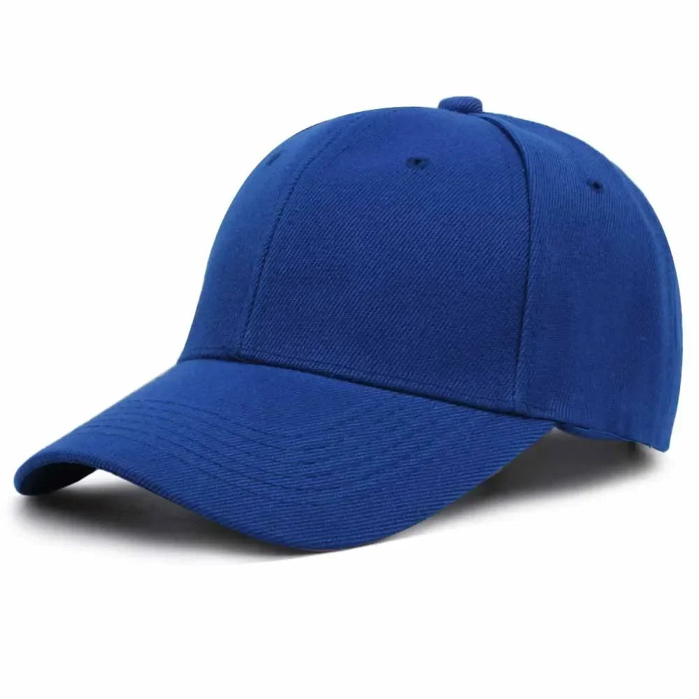 Solid Unisex Baseball Cap 6 Panel Men Caps Daily Womens Summer Hat Curved Brim Adjustable Red White Purple Grey Black