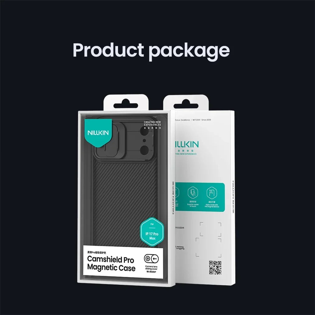NILLKIN For iPhone 17Pro 17 Pro Max Matte MagSafe Case CamShield Pro Magnetic Charging Slider Camera Cover For iPhone17 / 17 Air