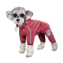 Dog Raincoat Reflective Waterproof Pet Clothes for Chihuahua Maltese Raincoat Small