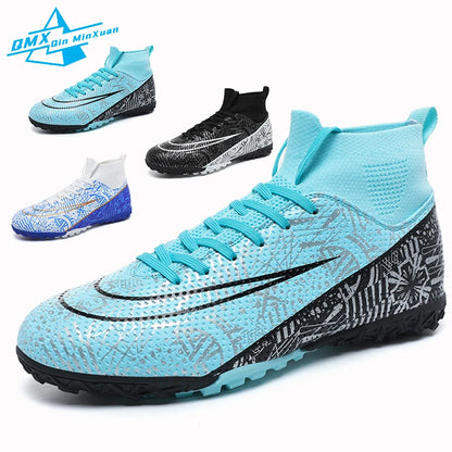 Soccer Shoes Men High/Low Ankle Light Outdoor Training Football Boots
