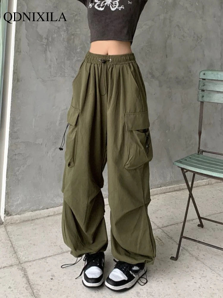 2024 Spring Summer Thin Women Pants Casual Vintage Cargo Pants