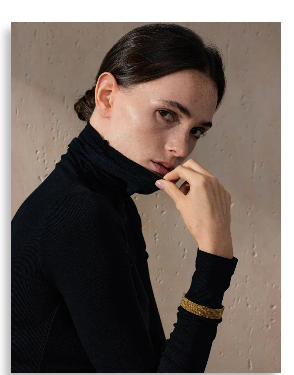 Yhpup Hot Style Stainless Steel Chain Tassel Cuff  Bracelet Bangle 18K Gold Color Plated Personality Fashion Charm Jewelry