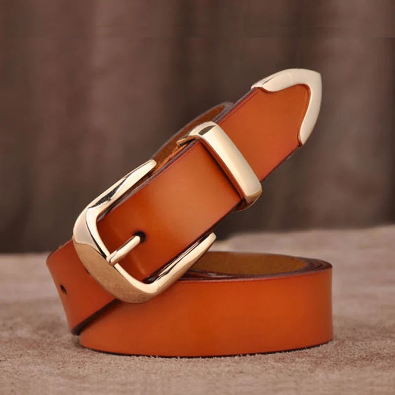 MEDYLA Women's Strap Casual All Match Women Brief Genuine Leather Belt Women Strap Pure Color Belts Top Quality Jeans Belt L27