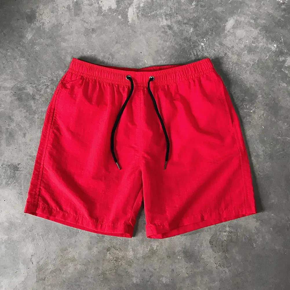 Running Shorts Drawstring Elastic Waist Shorts Loose Gym Sports Men Casual Jogging