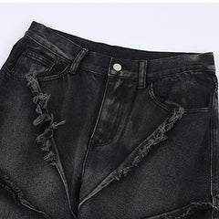 Men's Jeans High Street Male Denim Trousers Niche Design