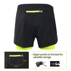 Men's Running Shorts Outdoor Sports Training Exercise Jogging Gym Fitness 2 in 1