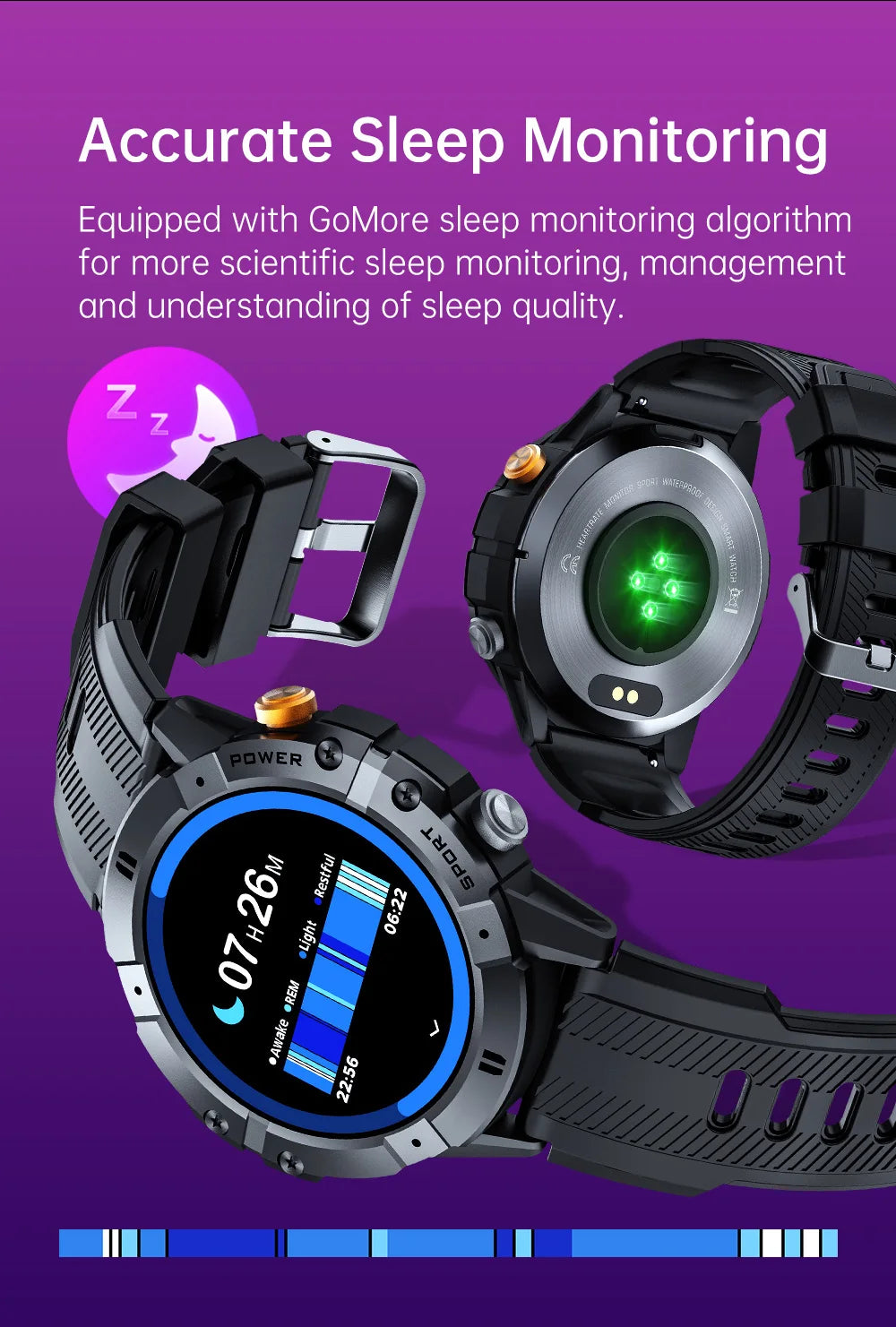 CUBOT C29 SmartWatch 1.52-inch 1ATM Waterproof Sport Watch for Men 410mAh Battery, Bluetooth Call, Heart Rate&24H Health Monitor