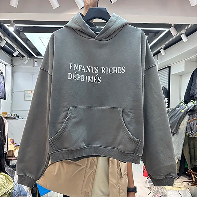Stale gradient render fleece hoodie