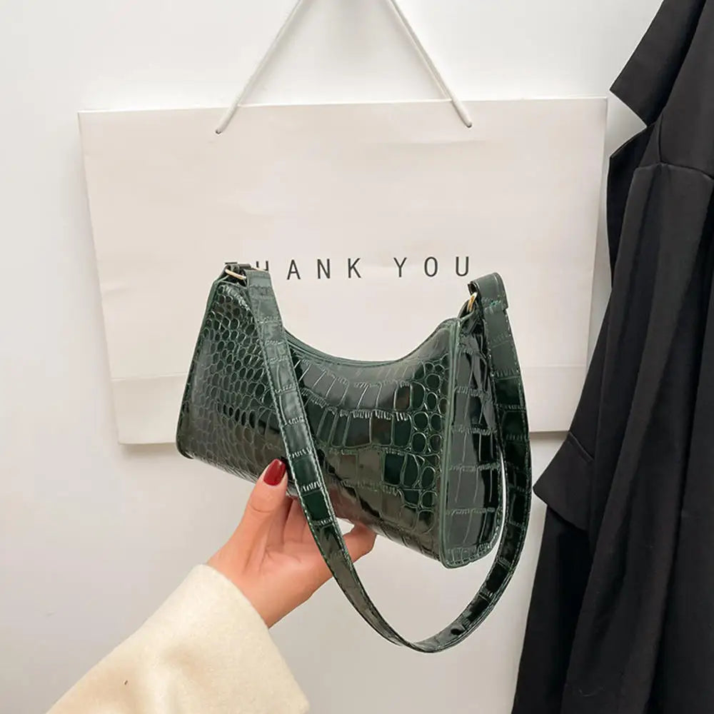 Black Trendy Women Shoulder Bag Fashion Pu Handbags Crossbody Bags Small