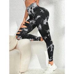 Tie Dye Yogo Gym Leggings Women Seamless Sport Tights Leggings