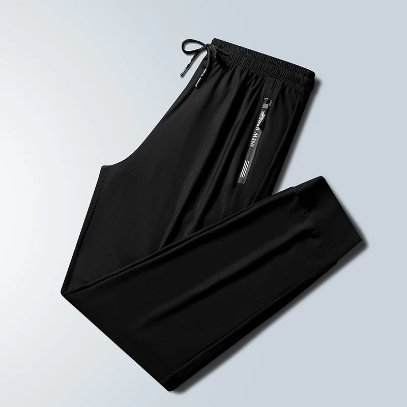 Ice Silk Pants for Men's Summer Thin Casual Pants for Men's Breathable