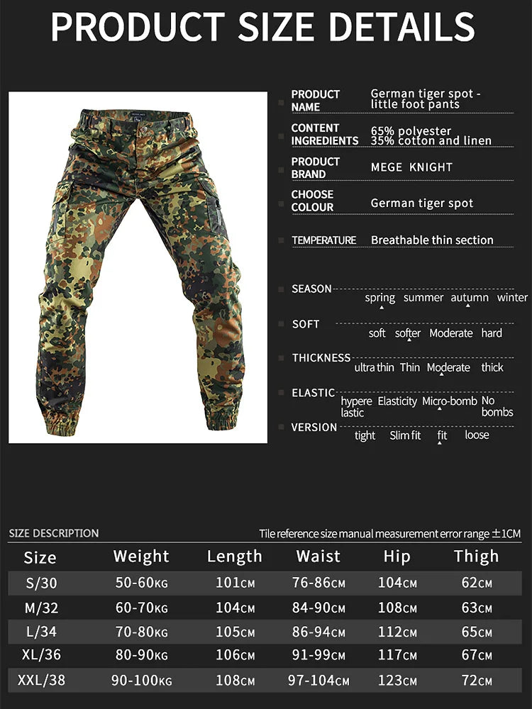 Mege Tactical Cargo Pants Joggers Outdoor Working Hiking Hunting Trousers Men's Sweatpants