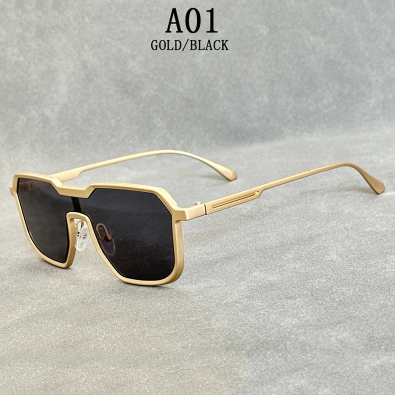 Sunglasses For Men Square Vintage Punk Fashion Glasses Retro