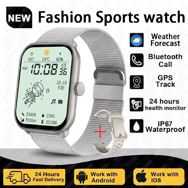 New Series 5 Watch5 Men Smart Watch Blood Pressure Blood Oxygen Heart Rate AI Voice Bluetooth Call Women SmartWatch For Android