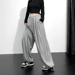 Women's Baggy Harem Pants Summer Casual Drawstring Joggers Sweatpants