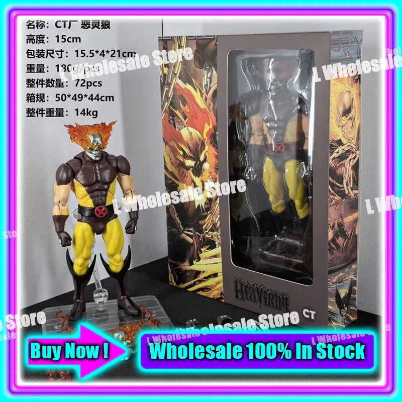 In Stock Ct Toys Blue Batman Spiderman Mess Toys Superior Symbiote Scarlet Spider Daredevil Wolverine Anime Action Figure Toys