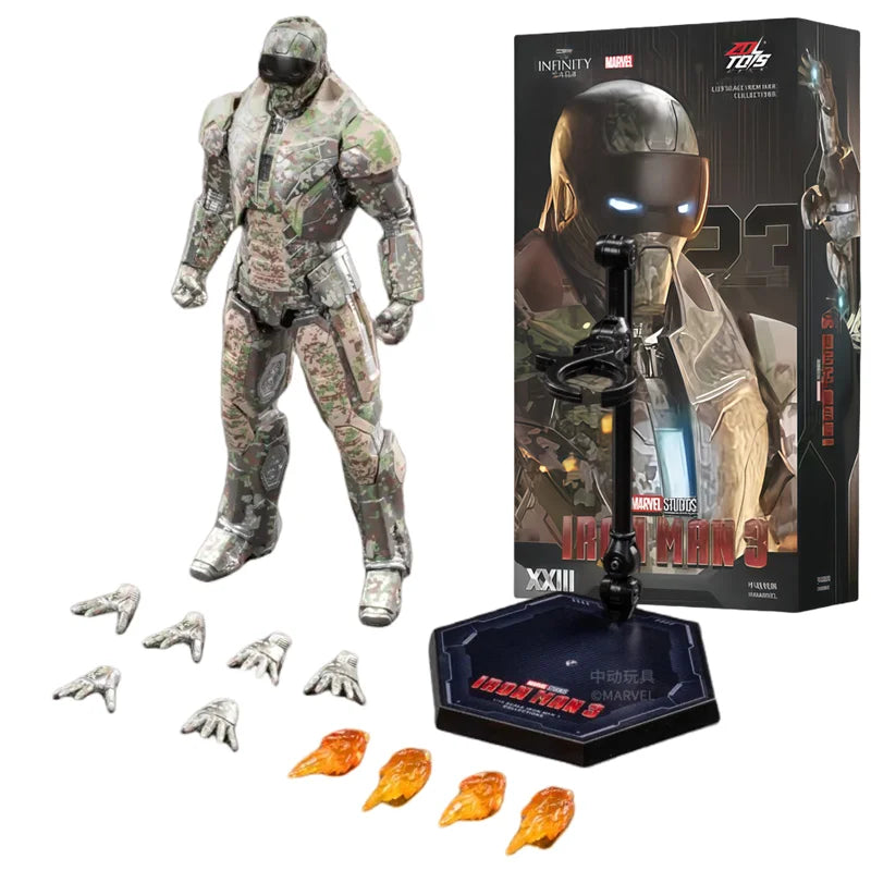 Original ZD Toys Iron Man Tony Stark MK9 MK14 MK12 MK27 MK15 MK35 MK22 MK40 Hammerhead Action Figure Anime Collect Model Gifts