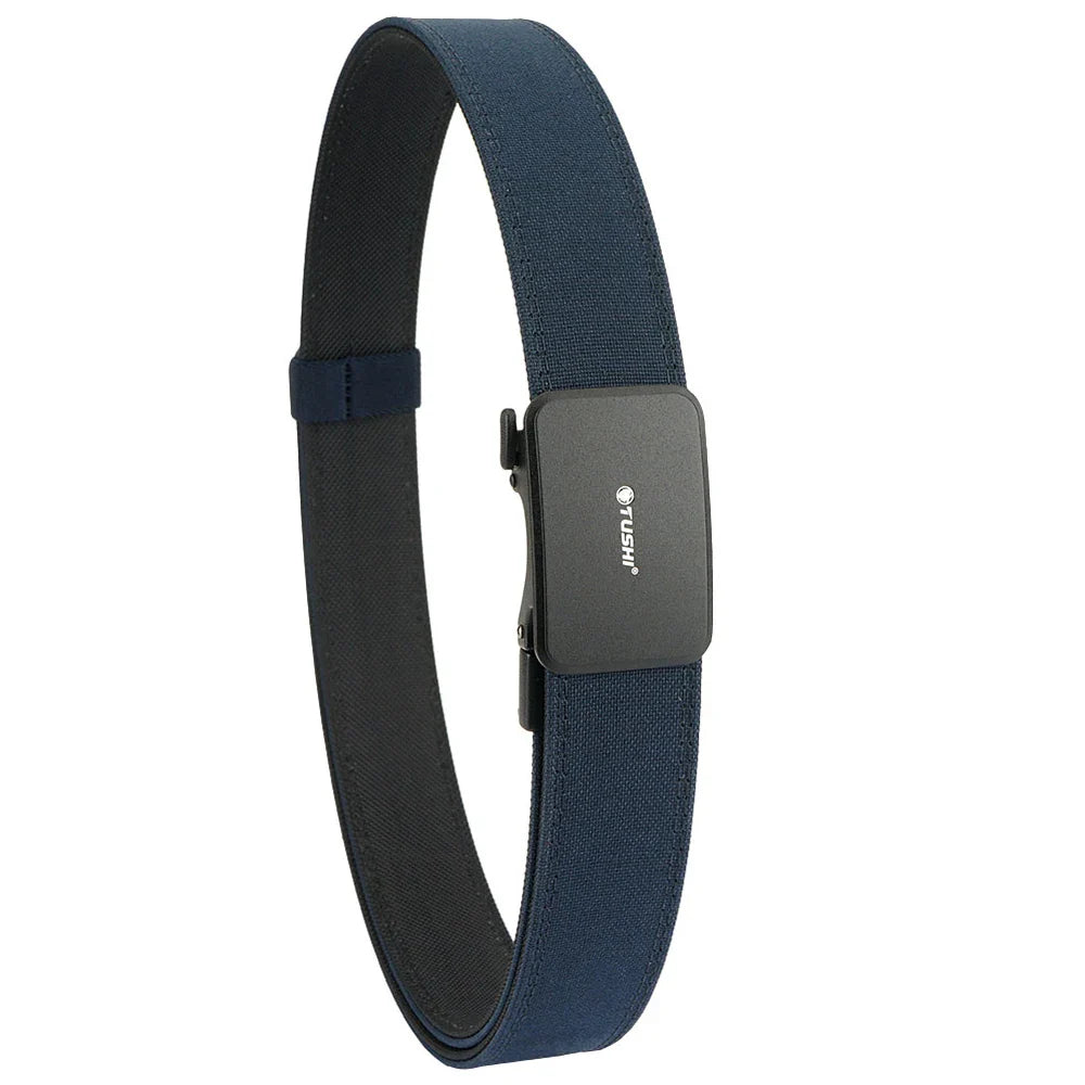 TUSHI New Hard Tactical Belt for Men Metal Automatic Buckle IPSC Gun Belt 1100D Nylon Military Belt Outdoor Sports Girdle Male
