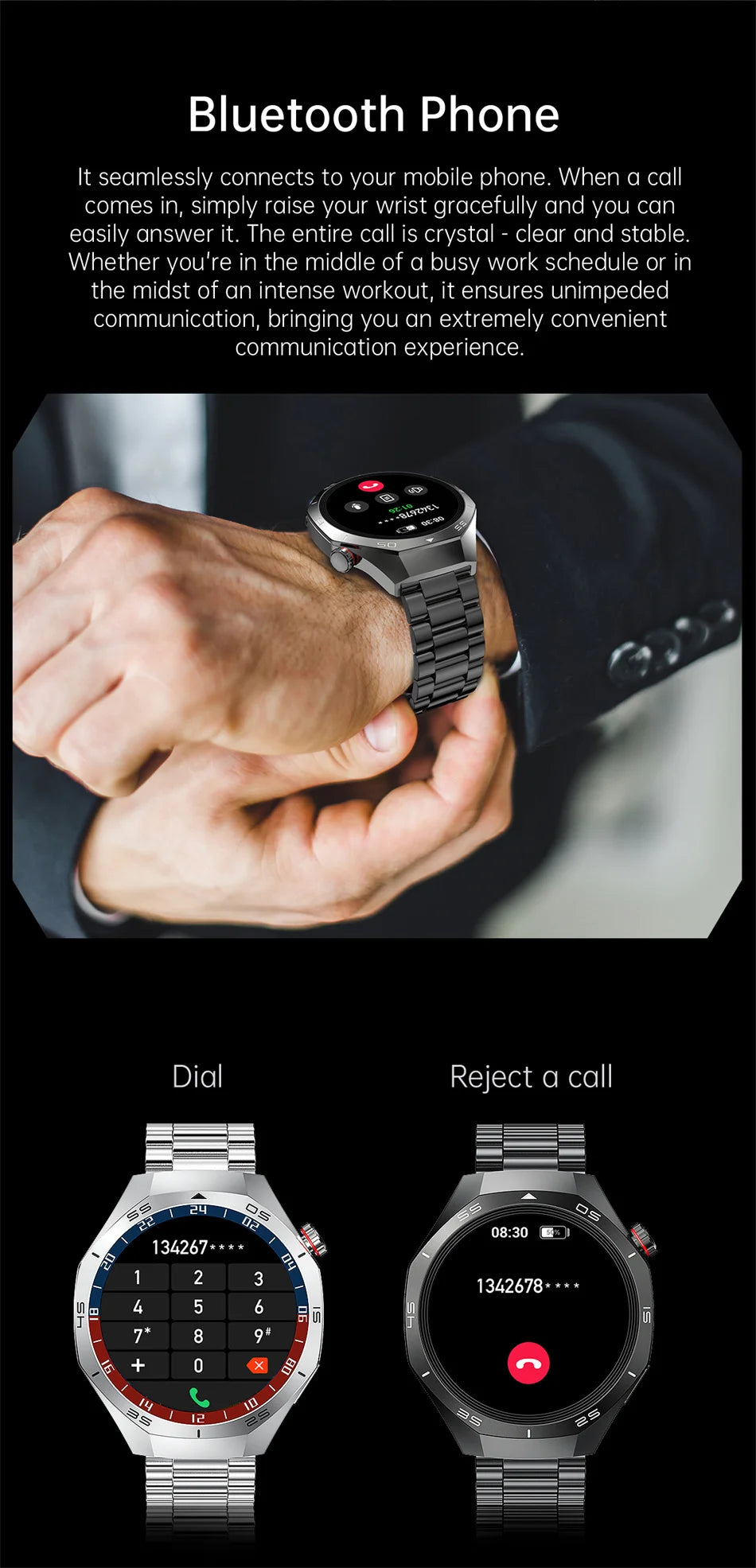 2025 NEW Watch GT5 PRO Smartwatch GPS Motion Trajectory HD Screen Bluetooth Call NFC Men Smart Watch Outdoor Sport Watches Men