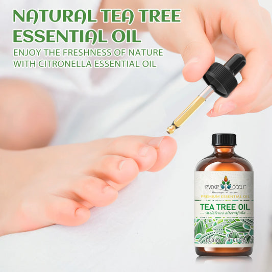 Tea tree Essential Oils, 118ML/4 Fl.Oz. Premium Plant Oil for Diffuser, Candle Soap Making, Add to Shampoo, Body,