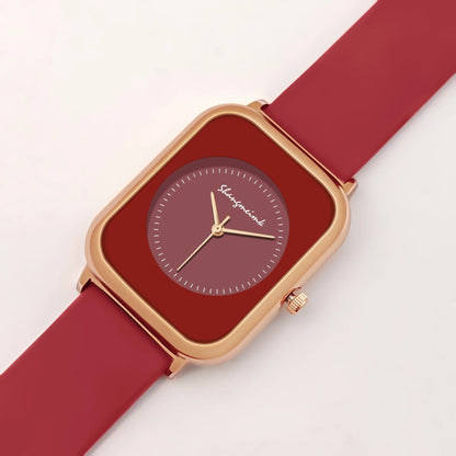 Casual Fashion Simple Personality Literal Women Silicone Quartz Watch