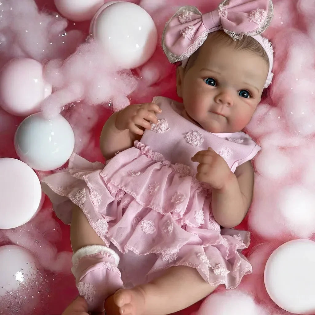 18inch Girls Bettie Full Silicone Vinyl Bebe Reborn Lifelike Painted Soft Skin Doll For Children's Gift