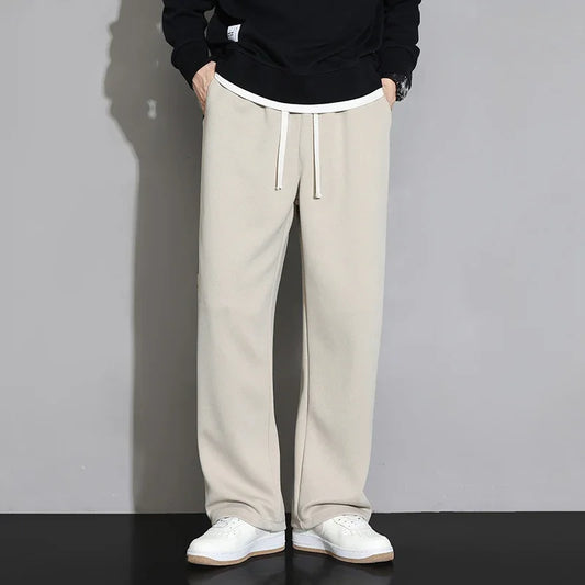 Sweatpants Men Baggy Joggers Wide Leg Pants Neutral Breathable Loose Outdoor