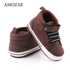 Sneakers Baby Shoes Baby Boys Soft-soled Non-slip Mid-high Casual Toddler Shoes