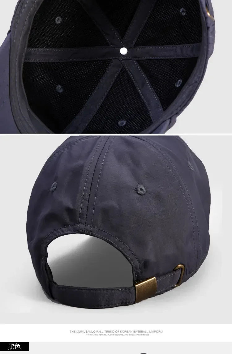 Big Size Summer Quick Drying Baseball Cap Man Breathable Large Plus Head Size Sun Hats Male Outdoor Sport Visor Cap Gorros