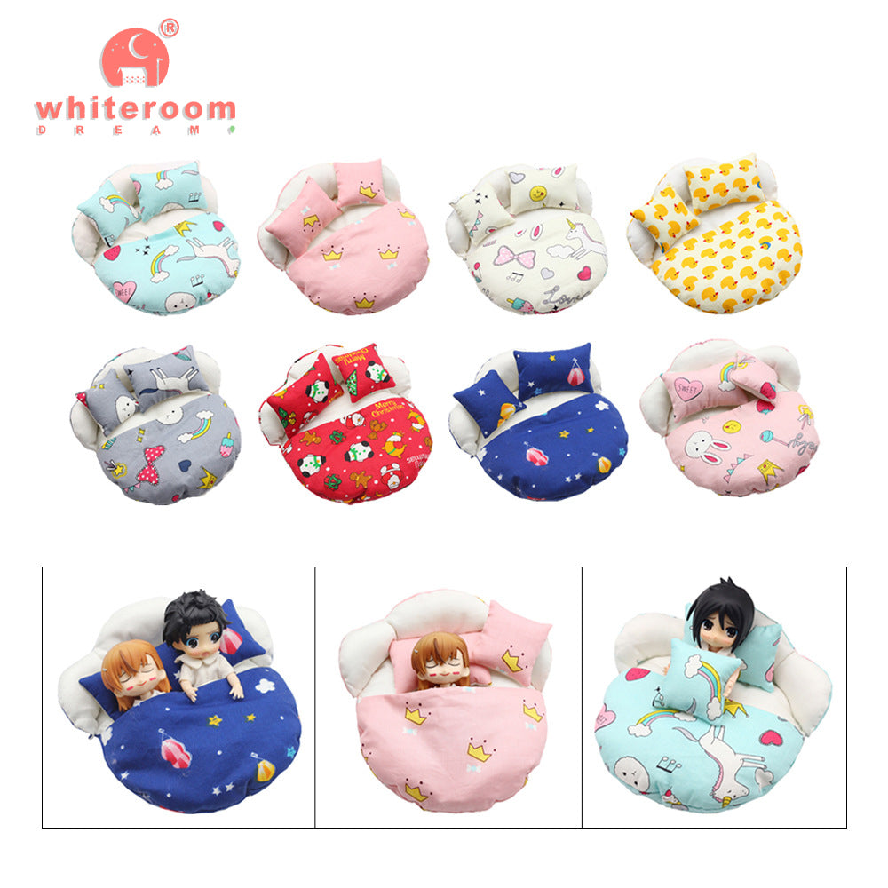 Ob11 Bjd Doll Accessories Bed Bodysuit Obitsu 11 Clothes Dolls For Girls Boy Toys Baby Kawaii Anime Toy items Pajama Miniature