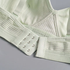 Women Underwear Cotton Bra Seamless Gathered Push Up Comfortable Soft