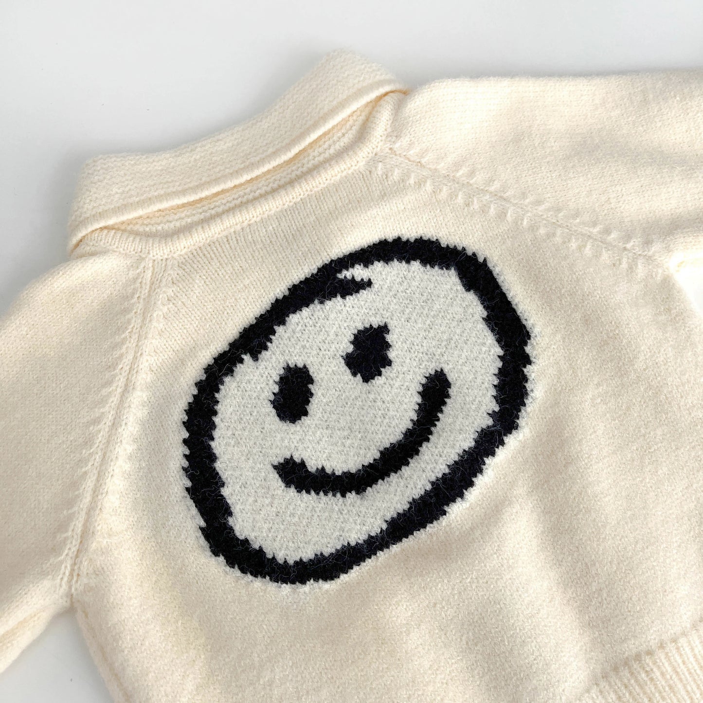 Baby Girls/Boys Knitted Coat Zippered Korean Long Sleeved with Vertical Pattern Fashion Soft Casual