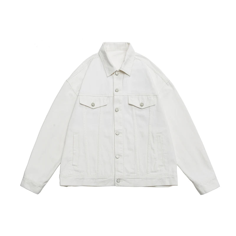 Baggy Men's Denim Jacket Oversized Streetwear Fashion Harajuku Cotton Casual Jacket