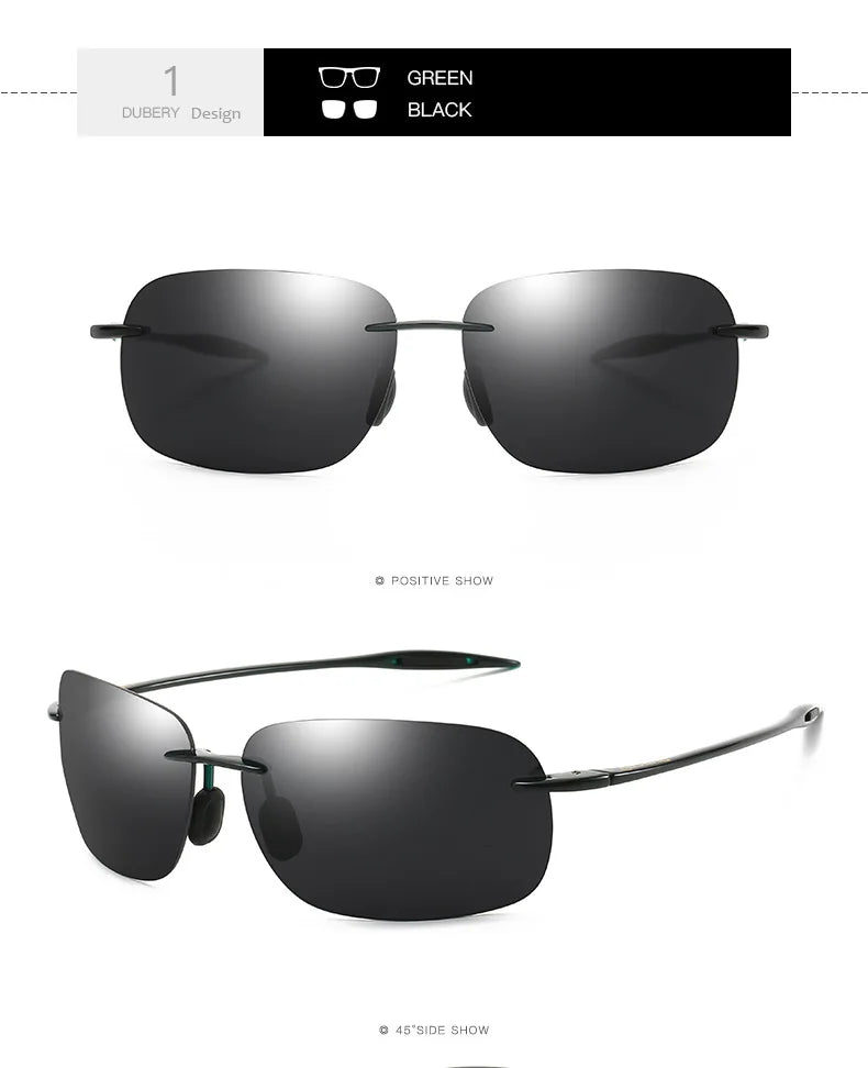 New Men's Rimless Sunglasses Sport Driving Sunglasses Ultra Light Rimless Glasses