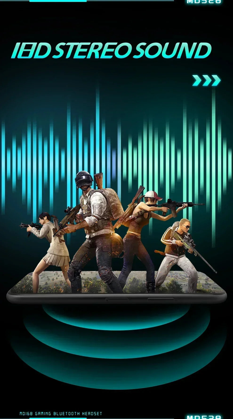 Wireless Sports Bluetooth Headphones Highend Tws Dual Ear Sleep In Ear Md528 Mini Painless Call Noise Cancelling Thin Headphones