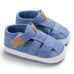 Boys And Girls Baby Shoes Fashion Canvas Soft Soles First Walking Shoes