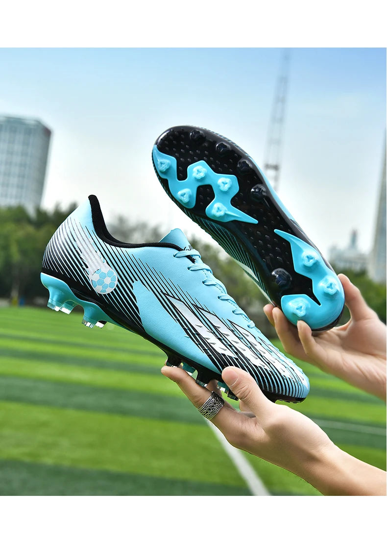 Soccer Shoes Sport Outdoor Men Breathable Cleats FG Football Boots