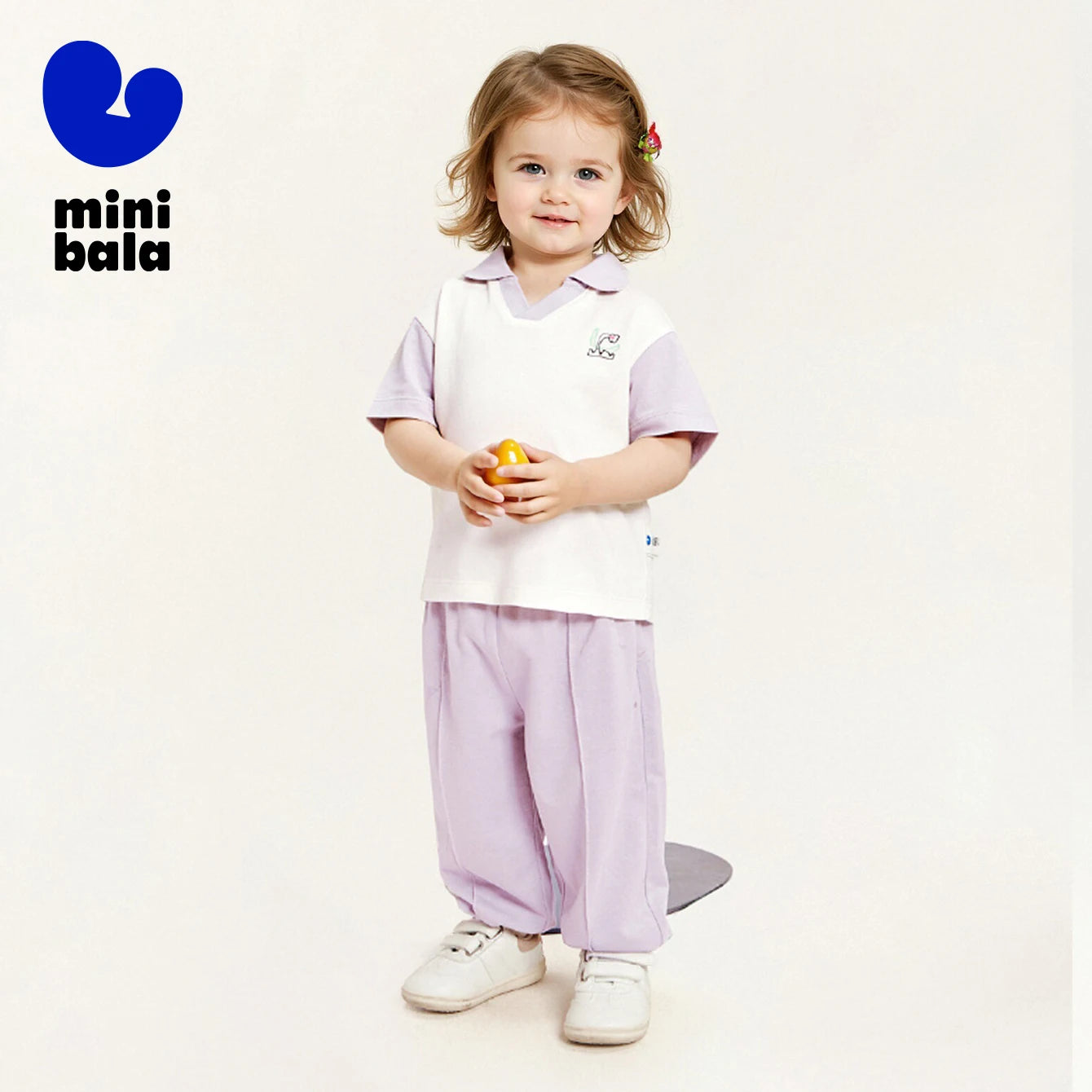 Mini Bala Short Sleeve Set  Boys and Girls 2025 Summer Baby Sports Set Stylish Short Set