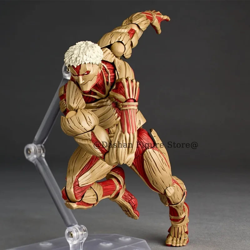 Attack on Titan Figure Revoltech The Armored Titan Action Figures Amazing Yamaguchi Yoroi no Kyojin Reiner Braun PVC Model Toys