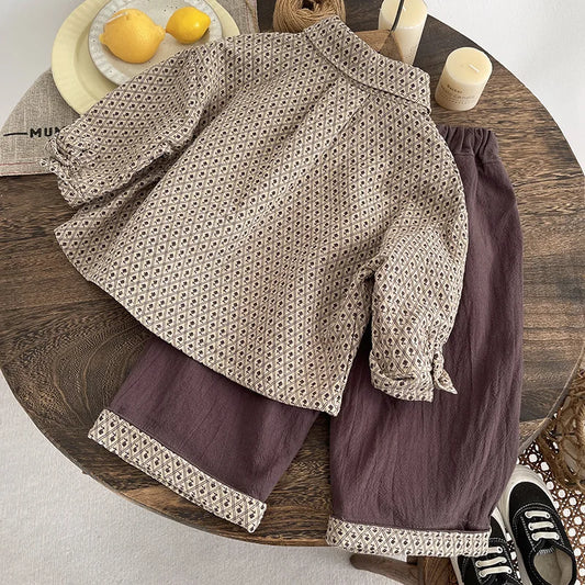 Boys Clothes Sets Spring Autumn 2025 Children Fashion Shirts Pants 2pcs Party Suit For Baby Tops Trousers Outfits Kids Tracksuit